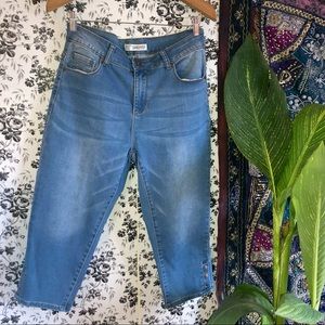 Sandpiper stretch jean Capri pants sz 16